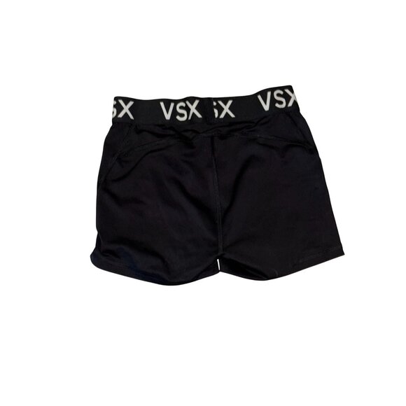 VSX Womens Black Athletic Shorts With Logo Waistband - Picture 3 of 5